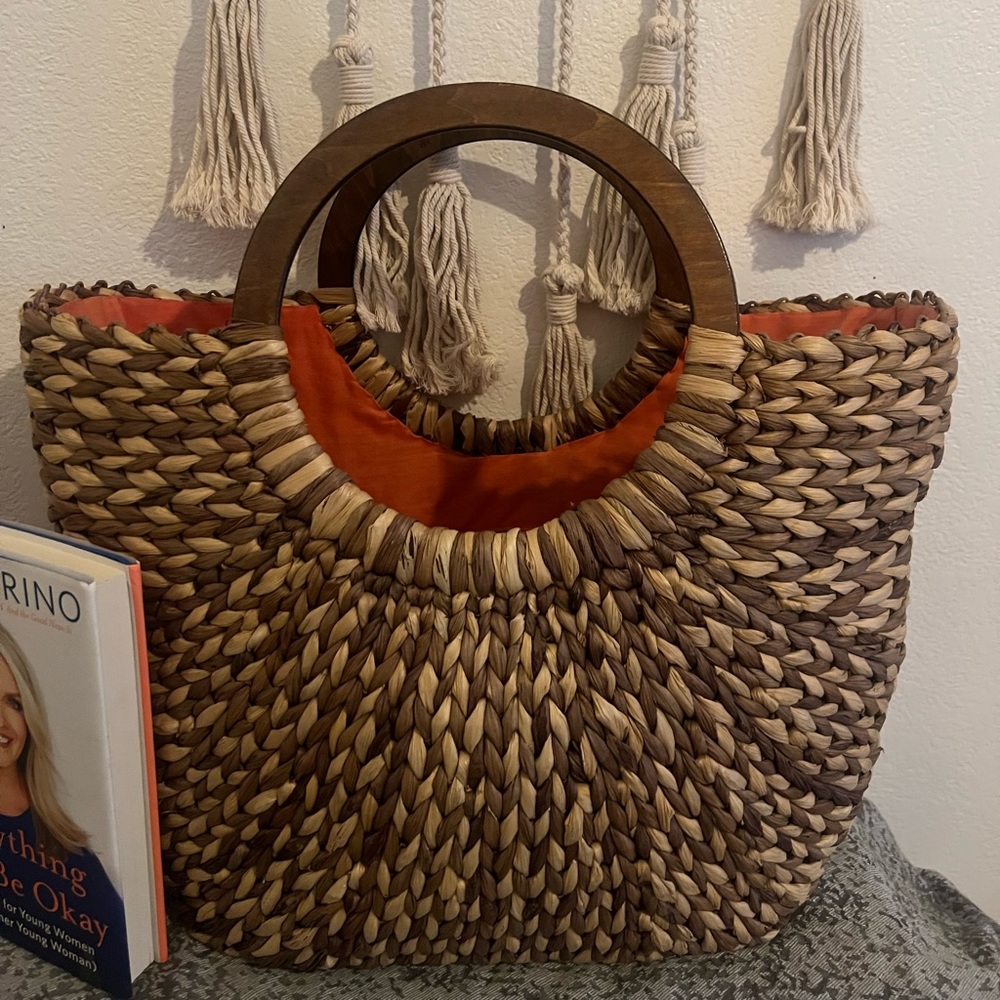 The Limited Straw bag
